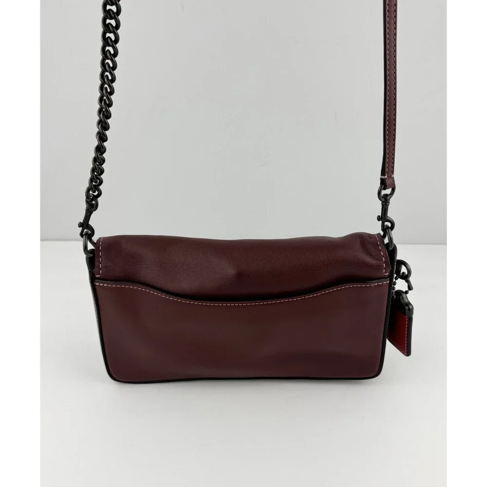 COACH 1941 Dinky Bag 2Way Clutch Crossbody Oxblood Burgundy